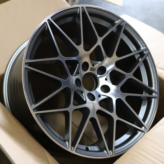 Competition 666 Style Wheels Grey Machine Face | MS10