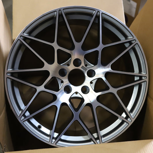 Competition 666 Style Wheels Grey Machine Face | MS10