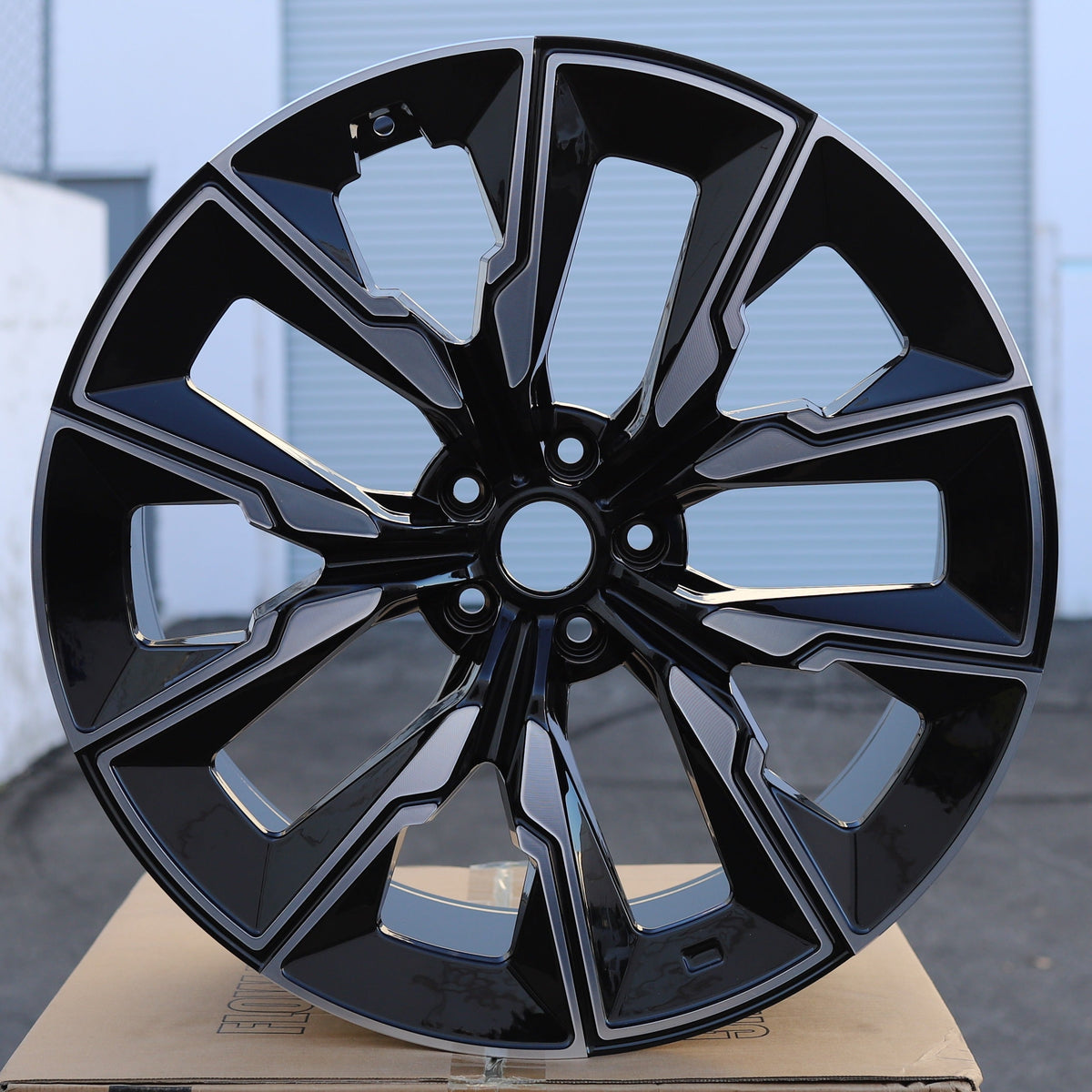 954 Aerodynamic Style Wheels Black Machine Face | MS20