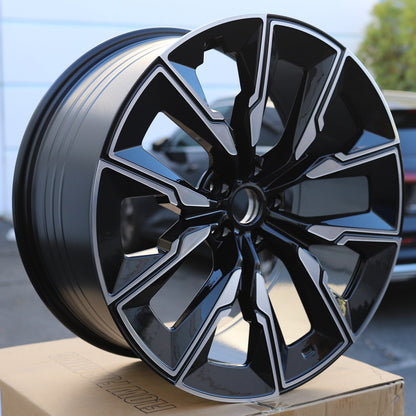 954 Aerodynamic Style Wheels Black Machine Face | MS20