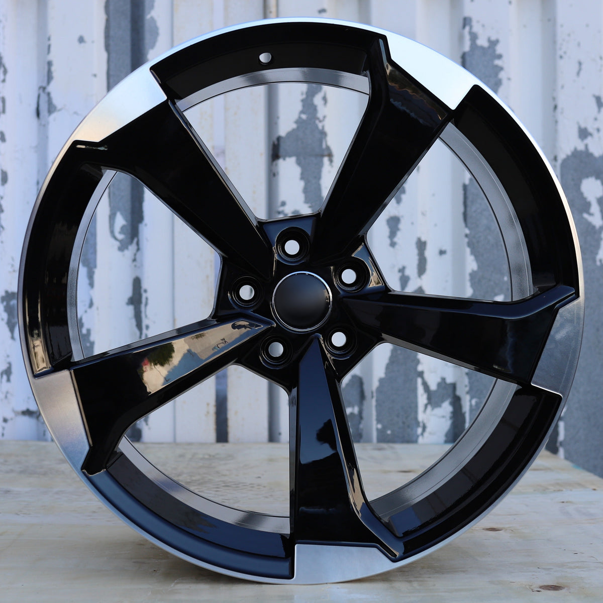 Aftermarket Wheels Black Machine Face | AU05