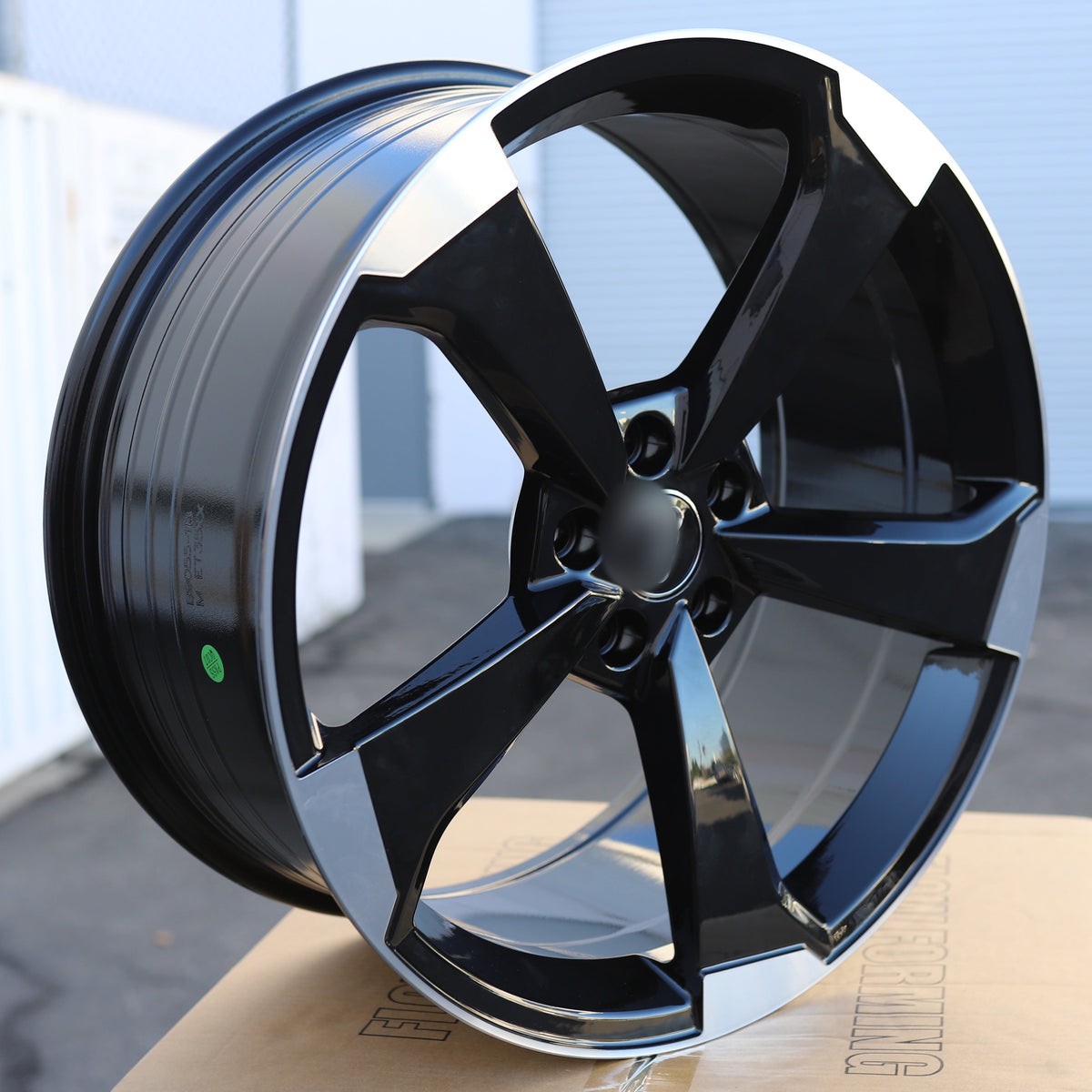 RS3 ROTOR Style Wheels Black Machine Face | AU02