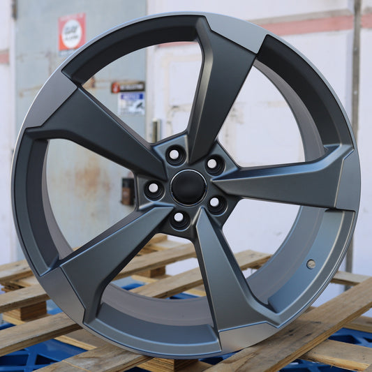 RS3 ROTOR Style Wheels Matte Grey Machine Face | AU02