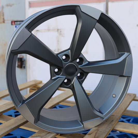 RS3 ROTOR Style Wheels Matte Grey Machine Face | AU02