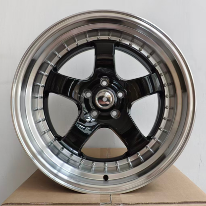 WORK MEISTER S1 Style Wheels Gloss Black w/ Machine Lip | WKS-2
