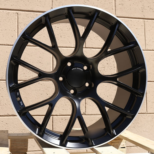 VOLK RAYS G16 Style Wheels Satin Black Machined Lip | RA-3