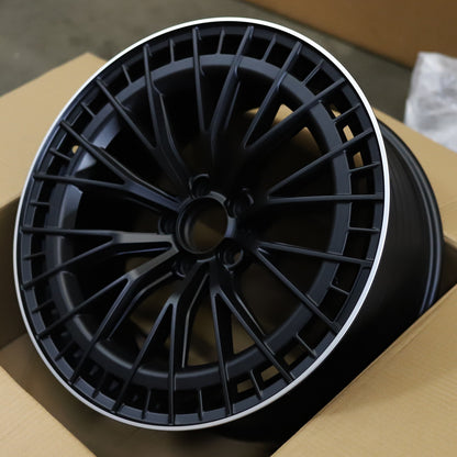 E53 AMG V2 Style Wheels Satin Black Machine Lip | MB23