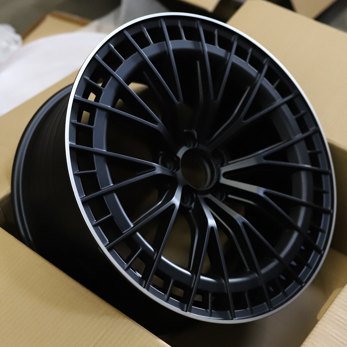 E53 AMG V2 Style Wheels Satin Black Machine Lip | MB23