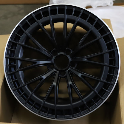 E53 AMG V2 Style Wheels Satin Black Machine Lip | MB23