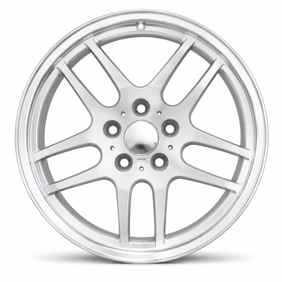 M Parallel 37 Style Wheels Silver Machined Lip | MS01
