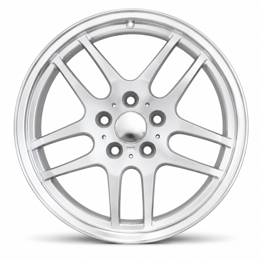 M Parallel 37 Style Wheels Silver Machined Lip | MS01
