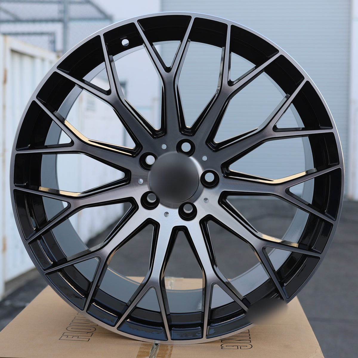 C63 AMG V3 STYLE Wheels Black Machine Face | MB28