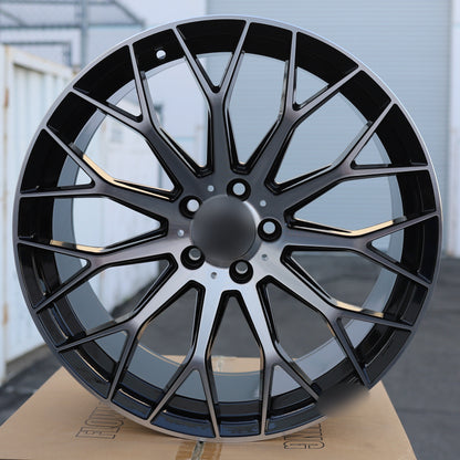 C63 AMG V3 STYLE Wheels Black Machine Face | MB28