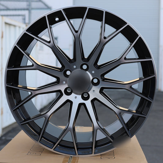 C63 AMG V3 STYLE Wheels Black Machine Face | MB28