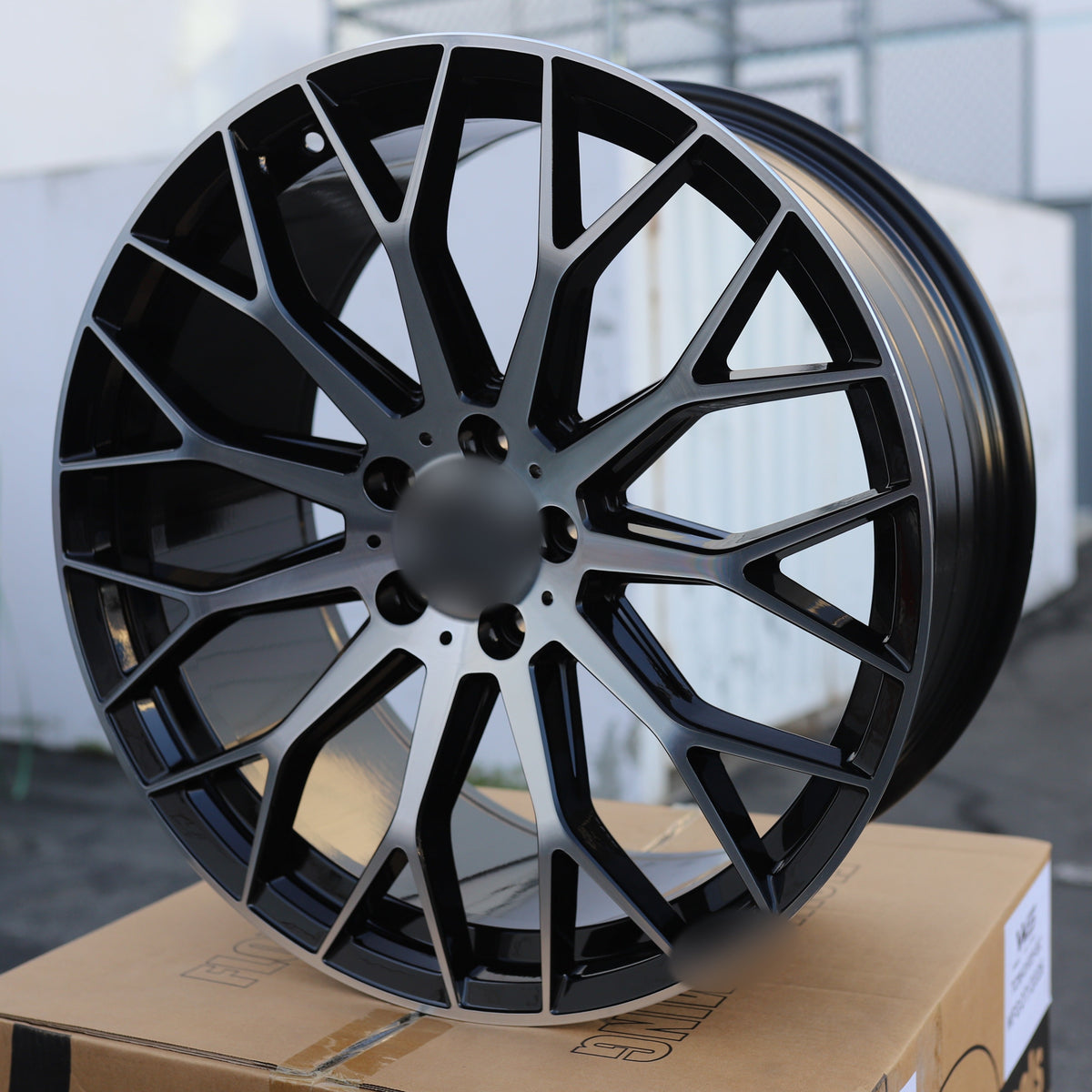 C63 AMG V3 STYLE Wheels Black Machine Face | MB28