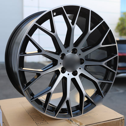 C63 AMG V3 STYLE Wheels Black Machine Face | MB28