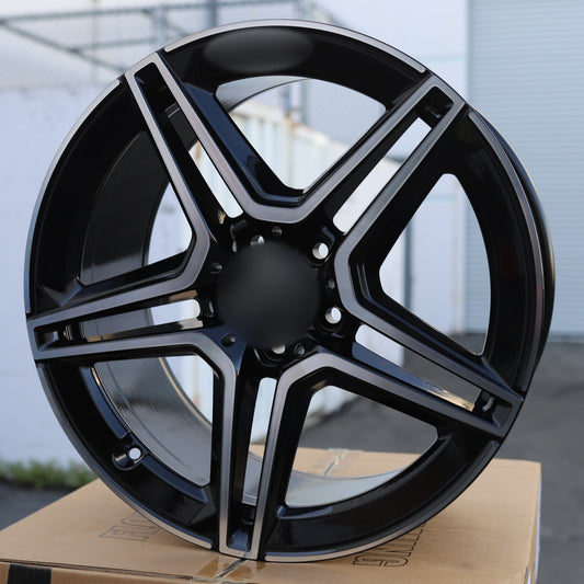 Aftermarket Wheels Black Machine Face | MB30