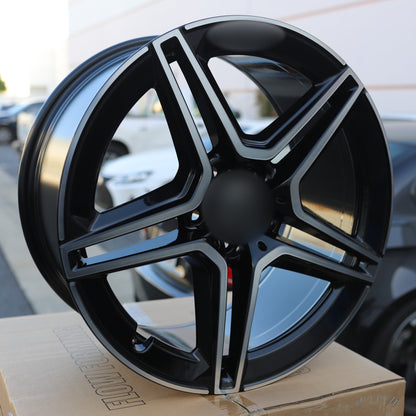 Aftermarket Wheels Black Machine Face | MB30