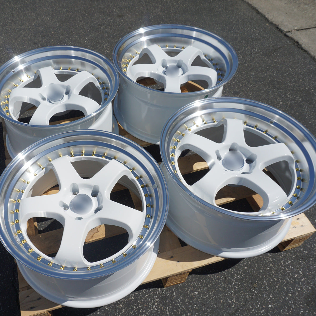 WORK MEISTER S1 Style Wheels White Machined Lip | WKS-2