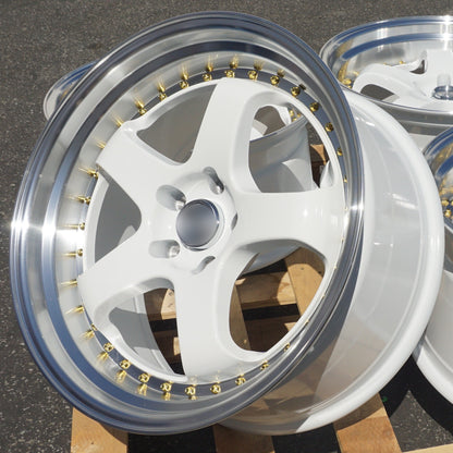 WORK MEISTER S1 Style Wheels White Machined Lip | WKS-2
