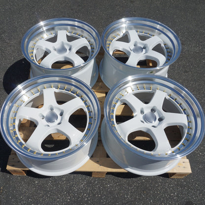 WORK MEISTER S1 Style Wheels White Machined Lip | WKS-2