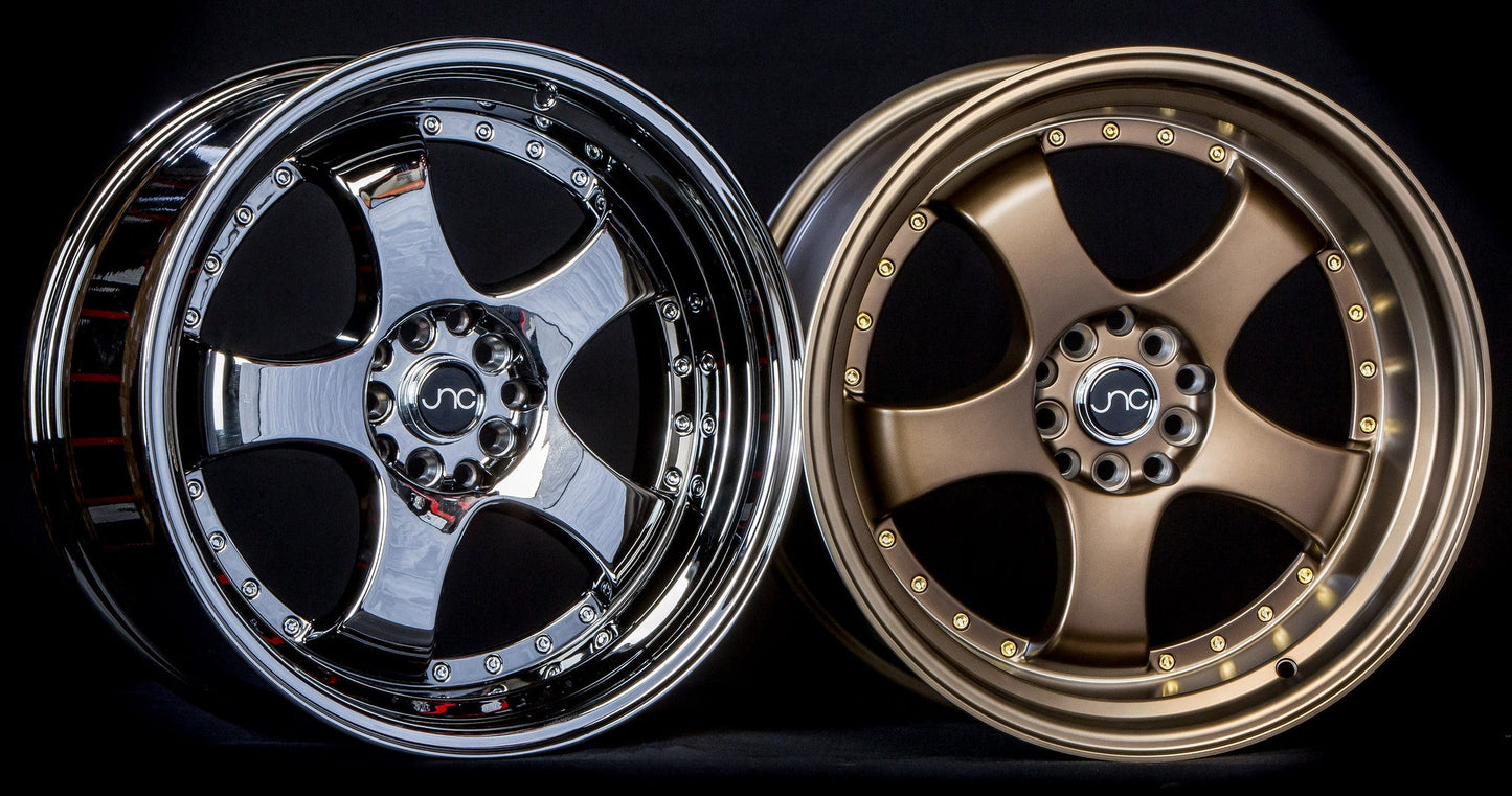 JNC017 Matte Bronze w/ Gold Rivets