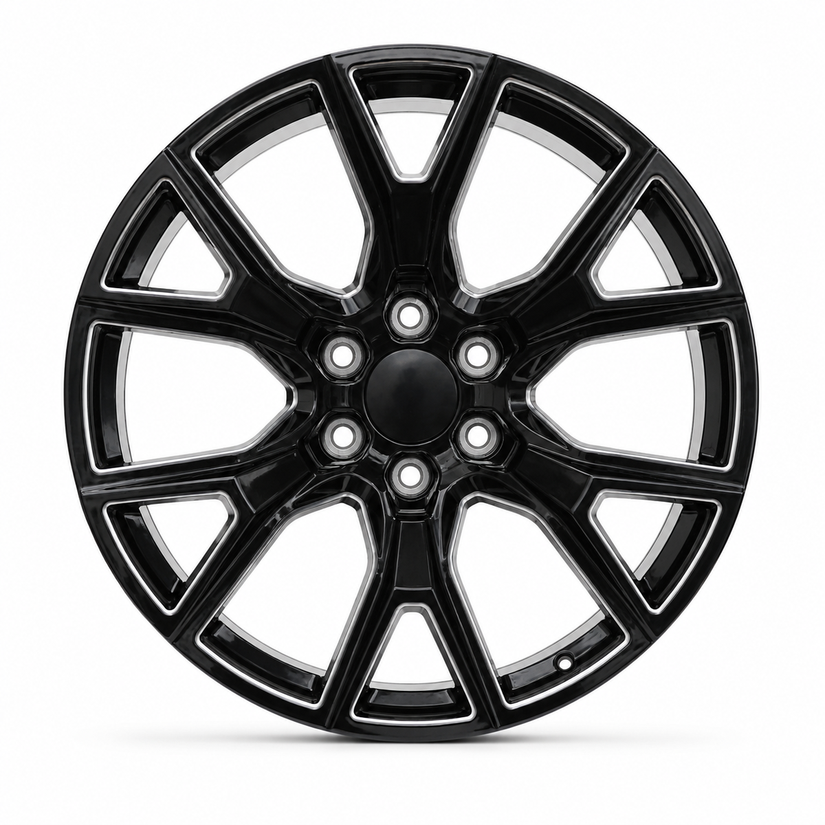 Sierra Yukon Style Wheels Black Milled | GM05