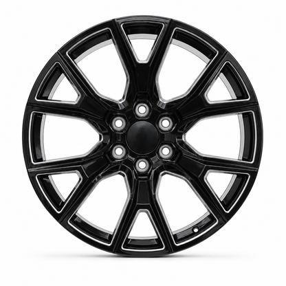 Sierra Yukon Style Wheels Black Milled | GM05