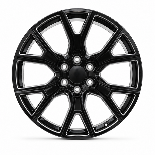 Sierra Yukon Style Wheels Black Milled | GM05