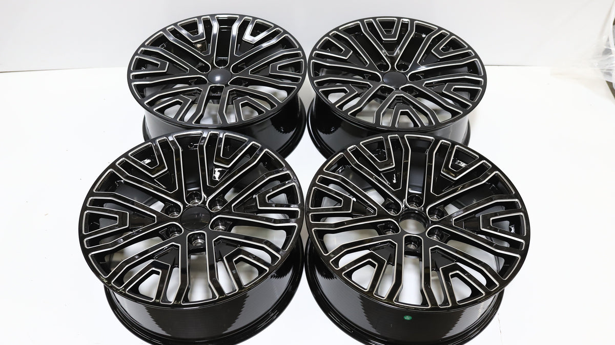 Sierra Yukon Style Wheels Black Milled | GM07