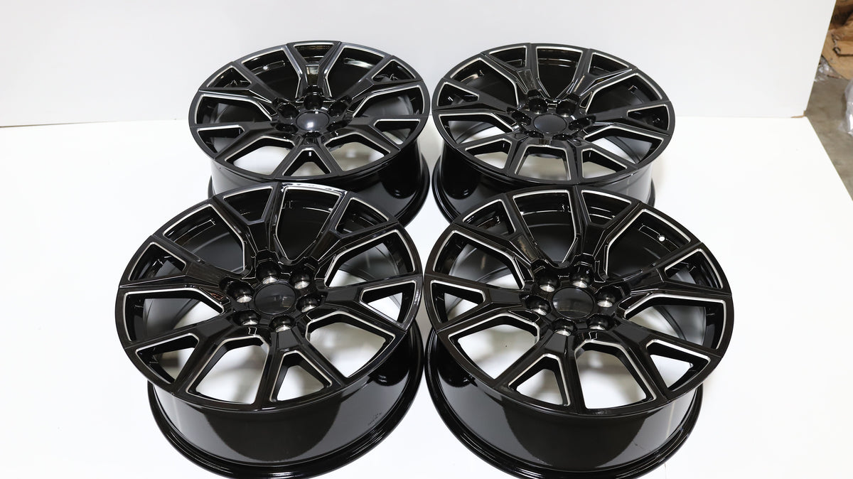 Sierra Yukon Style Wheels Black Milled | GM05