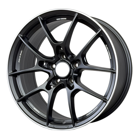 VOLK RAYS G025 Style Wheels Matte Black Machined Lip | RA-2